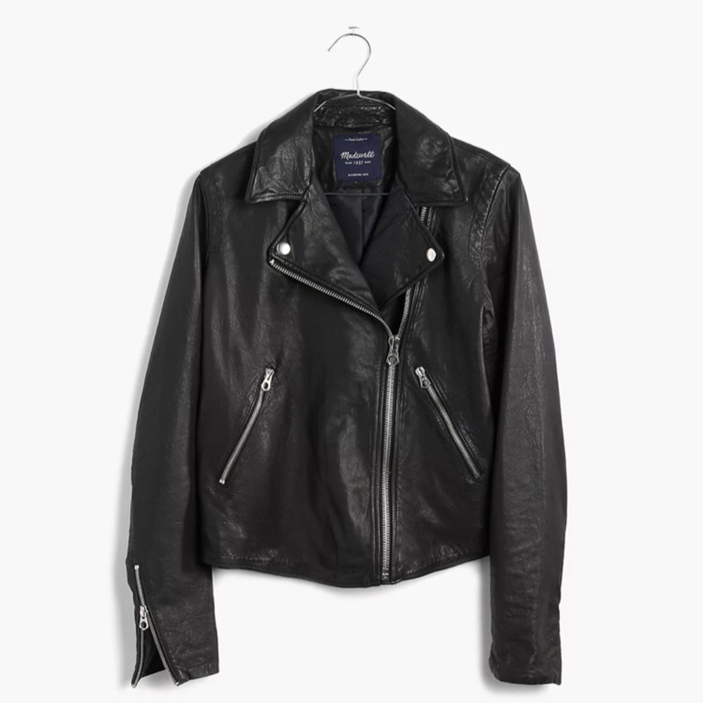 Madewell Washed Leather Motorcycle Jacket